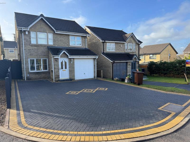 block paved driveway charcoal insert pattern burnley 08